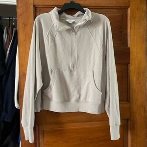 Danskin Pullover Scuba Lookalike Light Taupe/Tan